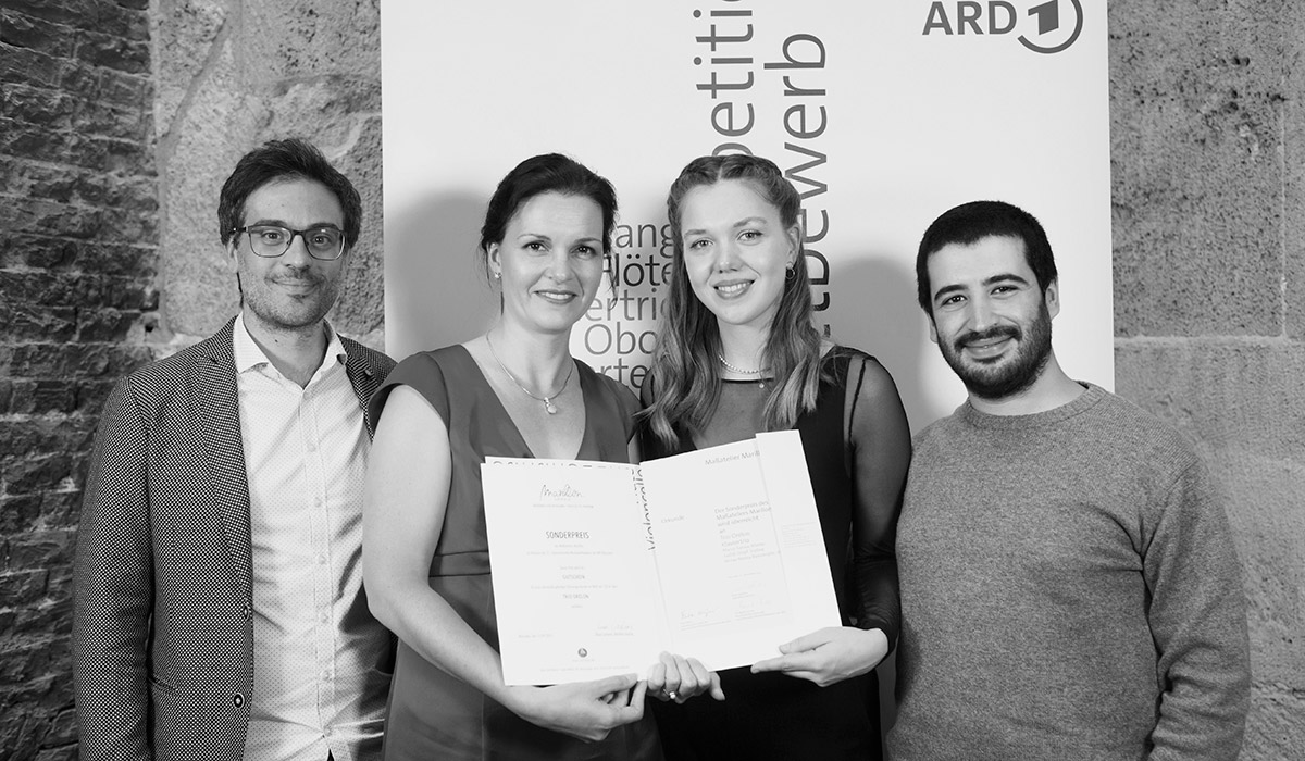 Preisträger "Ensemble Orelon" des Marillon-Couture-Sonderpreises 2023 beim Internationalen Musikwettbewerb der ARD