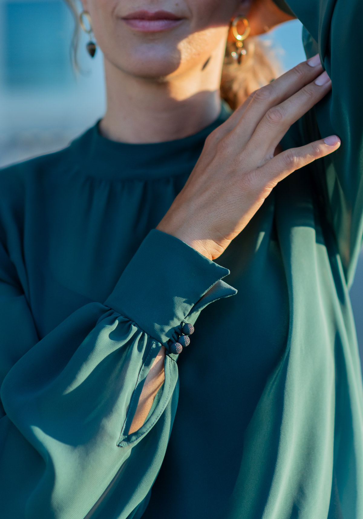 Konzertbluse mit Hose für eine Oboistin
